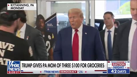 Trump gives local mom $100 to pay for groceries: 'A complete surprise'