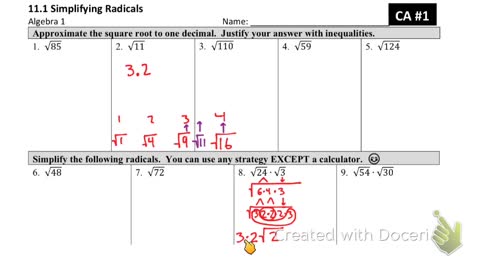 Simplifying Radicals Part 3