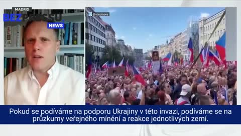 Protest v Praze 3.9.2022 - Zahraniční média informují