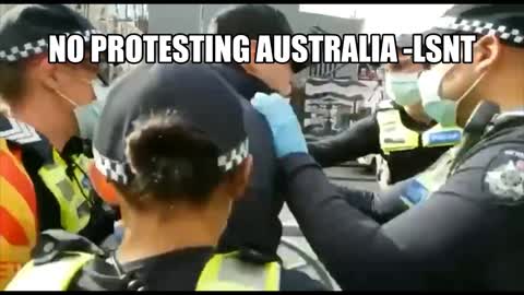 Protesting In Australia Man Arrested For PROTESTING!