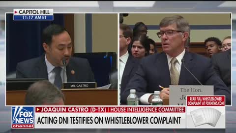 Castro questions acting DNI in whistleblower hearing