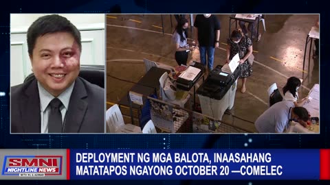 Deployment ng mga balota, inaasahang matatapos ngayong October 20 —COMELEC