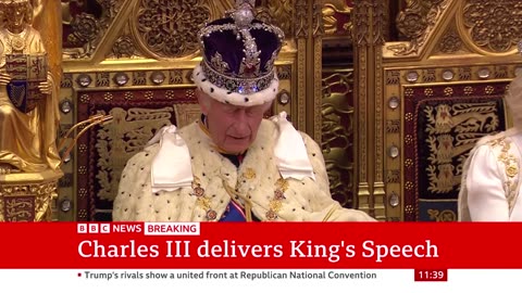 King's Speech sets out UK government priorities | BBC News