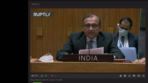 THE REPRESENTATIVE OF INDIA ON THE BIOLOGICAL WEAPONS IN UKRAINE.