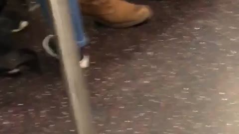 Mans toe sticking out of black shoe