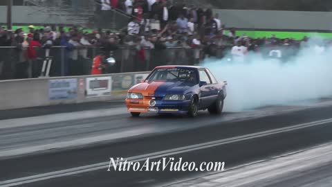 Grudge Drag Racing Action Track Side At Orlando Speed World Dragway