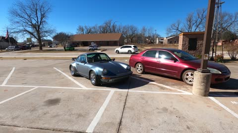 Amazing Classic Porsche in the Parking Lot