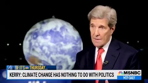 John Kerry claims that climate crisis is not "some made-up, political thing”