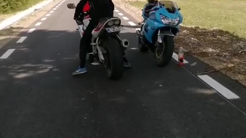 Beginner walking the bike