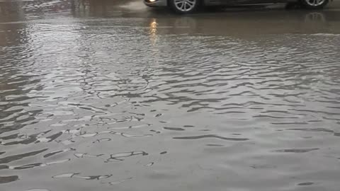 Flooded street