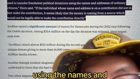 ActBlue Money Laundering Election Funds Scams