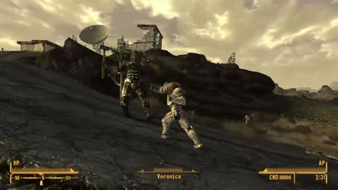 Veronica really likes her Power Fist (Fallout: New Vegas)