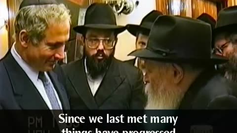 (1990) Knesset Member Benjamin Netanyahu visits Lubavitcher Rebbe "The MESSIAH hasn't come yet, so DO SOMETHING to hasten his coming"