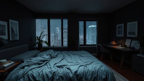 Piano and Rain Music for Deep Sleep - Calm Atmosphere in the Bedroom