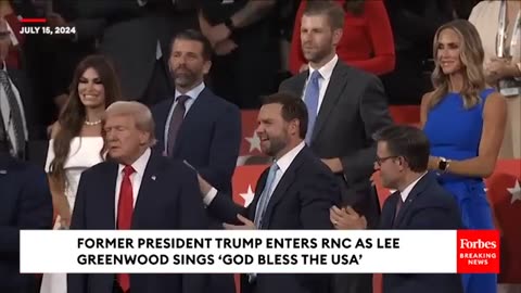 BREAKING NEWS: RNC Goes Wild When Trump Arrives As Lee Greenwood Sings 'God Bless The USA'