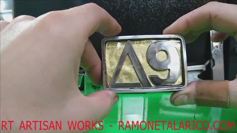 ∆9 DELTA 9 Custom belt buckle - RT ARTISAN WORKS