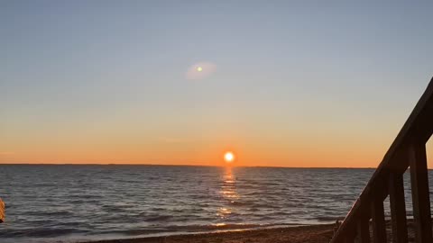 The world is flat timelapse sunset video proves it