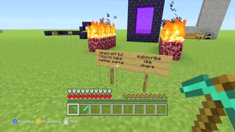 How to make a nether portal in minecraft commentary explained in creative mode and survival mode