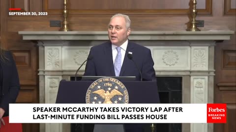 Steve Scalise Details Next Steps After House Passes Bipartisan Bill To Prevent Government Shutdown