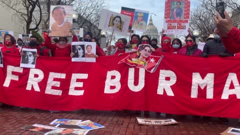 Bay Area Burmese Protest Military Coup