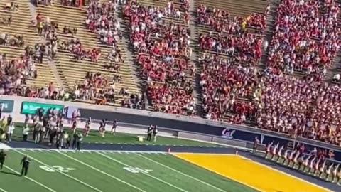 Radical Leftist Protesters Storm Field During USC-Cali Game - Shut Down Game