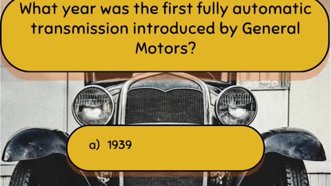 Automotive History Question 9