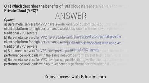 S2000-018 - IBM Cloud for VMware v1 Specialty Exam Questions