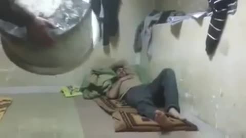 Funny video of a sleeping person