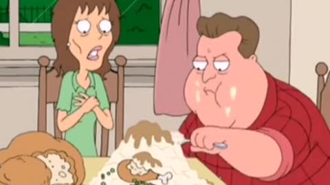 mention that friend who doesn't share food - family guy