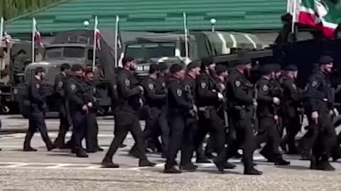 Chechen Special Forces Inspect & Receive New Armoured Vehicles Before Departing For Ukraine