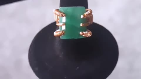 Emerald and Copper Ring