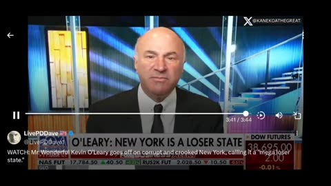 Mr. Wonderful Kevin O'Leary calls New York a "mega loser state." and "I am going to Oklahoma.