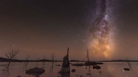 Milky Way Moving Across the Night Sky