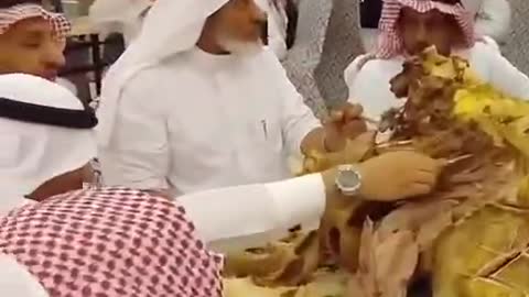 Camel Eating Party