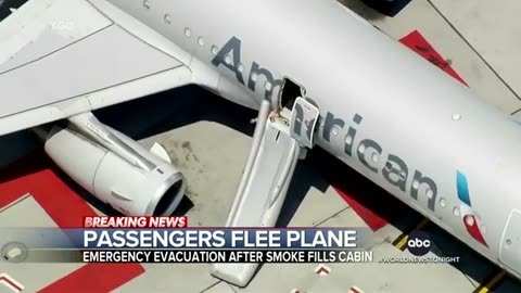 American Airlines flight evacuated at San Francisco Airport due to smoke in the