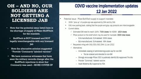 Whistleblowers: DoD Military Personnel Switching The Label Of EUA Vaccine With Comirnaty