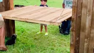 The Fence Table Made for Conversation