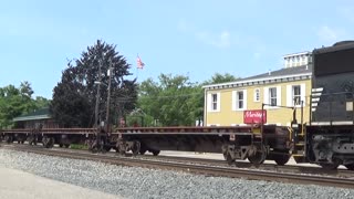 Union Pacific SD70AH Leading Empty Nasty Coiled Steel Train