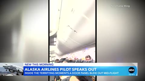 Alaska Airlines pilot describes moment when door plug blew off plane