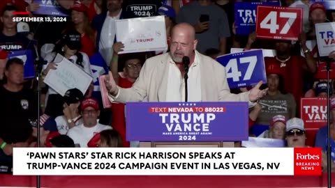 'You're There Already!' Rick Harrison Shares Blunt Message To VP Harris At Trump Las Vegas Rally.