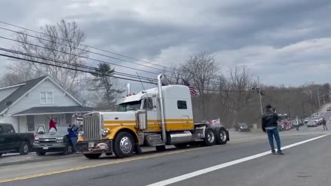 US convoy for freedom arriving in Washington