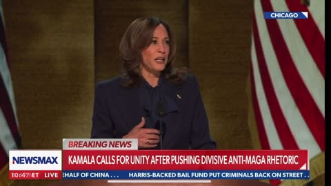 Crazy Kamala Harris Hateful DNC Acceptance Speech 😳