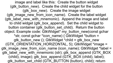 How to add an image to a button with GTK4