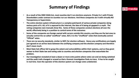 Behind the Electronic Vote Steal Operation