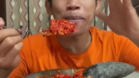 MUKBANG FRIED CHILI LVL 💯