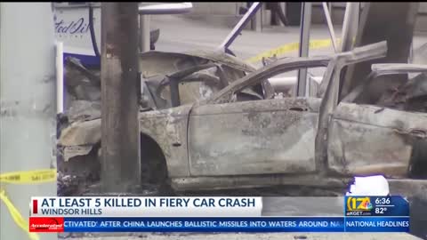 6 killed, 8 hurt at California gas station when speeding driver runs red light