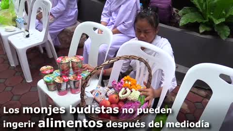 Los monjes tailandeses, cada vez más obesos debido a la mala alimentación