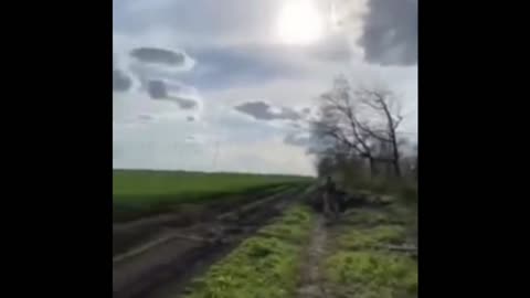 S-300 air defense crew firing at the Geran-2 UAV flying in the direction of the radar complex