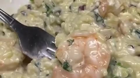 shrimp and spinach and cheese risotto