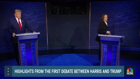 Watch the first debate between Harris and Trump in 3 minutes